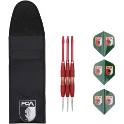 FC Augsburg Steeldarts Dartpfeile mit Etui und Flights Dart Pfeile