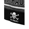FC St. Pauli Bommelmütze  - Totenkopf St. Pauli - grau/schwarz Mütze Strickmütze Wintermütze