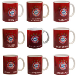 FC Bayern München Sprüchetasse rot Tasse | Kaffeetasse Logo FCB - diverse Ausführungen