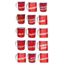 FC Bayern München Sprüchetasse rot Tasse | Kaffeetasse Logo FCB - diverse Ausführungen