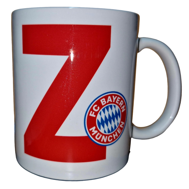 FC Bayern München Buchstaben Tasse - Z - Kaffeetasse Logo FCB