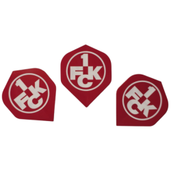 1. FC Kaiserslautern Dartpfeil-Flights 3er Set Dartflights FCK