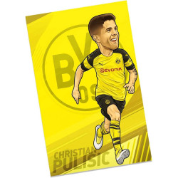 Borussia Dortmund Poster - Chistian Pulisic - Comic-Style 61 x 91.5 cm BVB 09