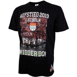 1. FC Köln T-Shirt - Aufstieg 2019 - schwarz Shirt Größe 152