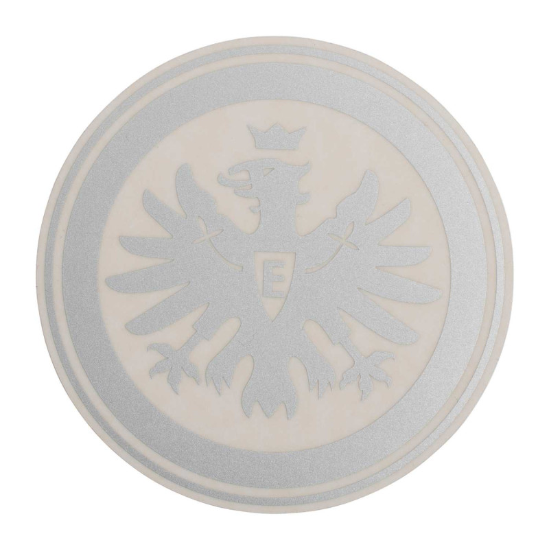 Eintracht Frankfurt Aufkleber -  Logo silber - Sticker Ø 9 cm Autoaufkleber SGE