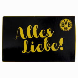 Borussia Dortmund Grußkarte mit Teelicht Glückwunschkarte Karte BVB 09
