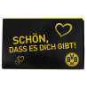 Borussia Dortmund Grußkarte mit Teelicht Glückwunschkarte Karte BVB 09