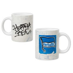 Hertha BSC Berlin Tasse - Graffiti - Kaffeetasse Kaffeebecher HBSCB