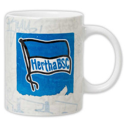 Hertha BSC Berlin Tasse - Graffiti - Kaffeetasse Kaffeebecher HBSCB