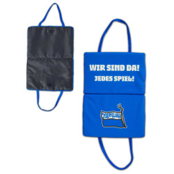 Hertha BSC Berlin Klappsitzkissen  - Wir sind da! - blau | Sitzkissen | Kissen | Stadionkissen | HBSCB