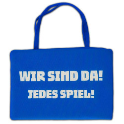 Hertha BSC Berlin Klappsitzkissen  - Wir sind da! - blau | Sitzkissen | Kissen | Stadionkissen | HBSCB