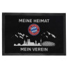 FC Bayern München Fan Fußmatte - Meine Heimat Mein Verein - schwarz Matte Logo Fußabtreter FCB