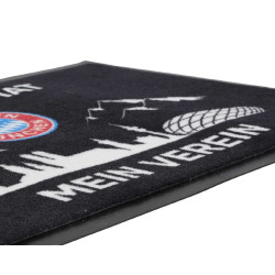 FC Bayern München Fan Fußmatte - Meine Heimat Mein Verein - schwarz Matte Logo Fußabtreter FCB