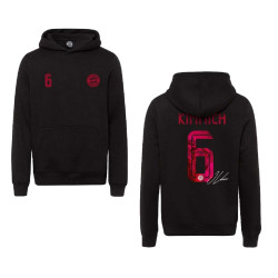 FC Bayern München Kinder Hoodie - Kimmich - Größe 116 schwarz Kapuzenpullover FCB