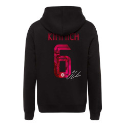 FC Bayern München Kinder Hoodie - Kimmich - Größe 116 schwarz Kapuzenpullover FCB