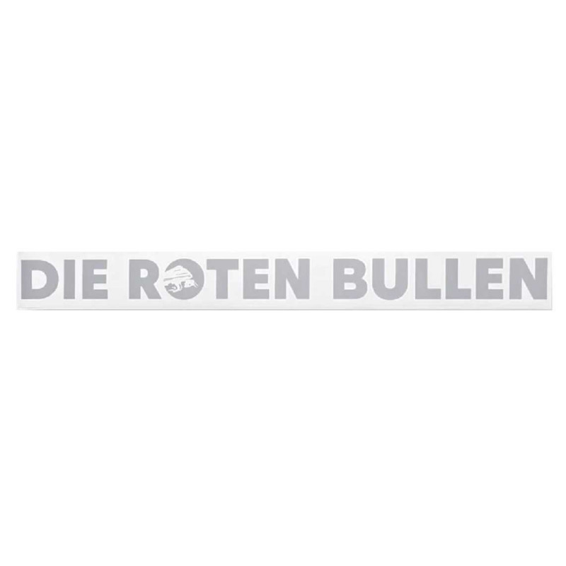 RB Leipzig Heckscheibenaufkleber - Die Roten Bullen - silber XXL Autoaufkleber Aufkleber RBL