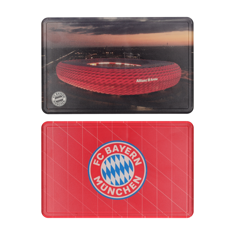 FC Bayern München Frühstücksbrettchen - Allianz Arena - 2er Set Brettchen | Brotzeitbrettchen FCB