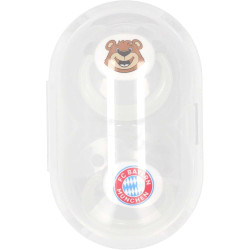FC Bayern München Schnuller - Glow in the Dark - 6-18 Monate nachtleuchtend Silikon 2er Set FCB
