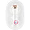 FC Bayern München Schnuller - Glow in the Dark - 6-18 Monate nachtleuchtend Silikon 2er Set FCB