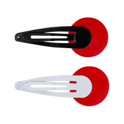 Eintracht Frankfurt Haarspangen 2er Set - Logo - Haarklemme Haarclip SGE