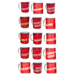 FC Bayern München Sprüchetasse rot Tasse | Kaffeetasse Logo FCB - diverse Ausführungen