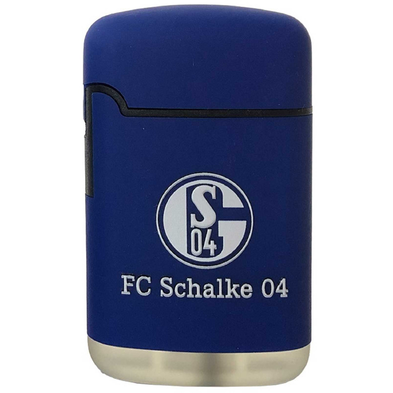 FC Schalke 04 Rubber Feuerzeug - Schriftzug - blau Easy Torch S04