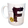 Borussia Dortmund Buchstaben Tasse - F - Kaffeetasse Logo BVB 09