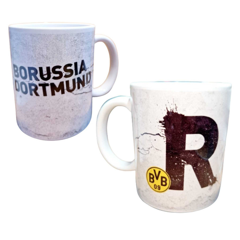 Borussia Dortmund Buchstaben Tasse - R - Kaffeetasse Logo BVB 09