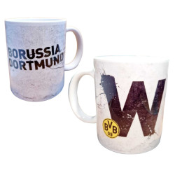 Borussia Dortmund Buchstaben Tasse - W - Kaffeetasse Logo BVB 09