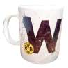 Borussia Dortmund Buchstaben Tasse - W - Kaffeetasse Logo BVB 09