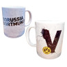Borussia Dortmund Buchstaben Tasse - V - Kaffeetasse Logo BVB 09