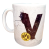 Borussia Dortmund Buchstaben Tasse - V - Kaffeetasse Logo BVB 09