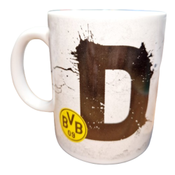 Borussia Dortmund Buchstaben Tasse - D - Kaffeetasse Logo BVB 09