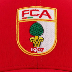 FC Augsburg Cap - Wappen - ROT Kappe | Basecap | Schildmütze | FCA