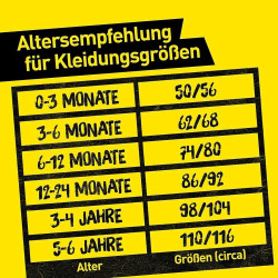 Borussia Dortmund Baby Body - Emblem - kurzarm Bodie | Babybody BVB 09 - Größe 50/56 bis 74/80