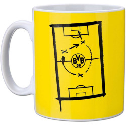 Borussia Dortmund Tasse - Entscheidend is inne Tasse! - Kaffeetasse BVB 09