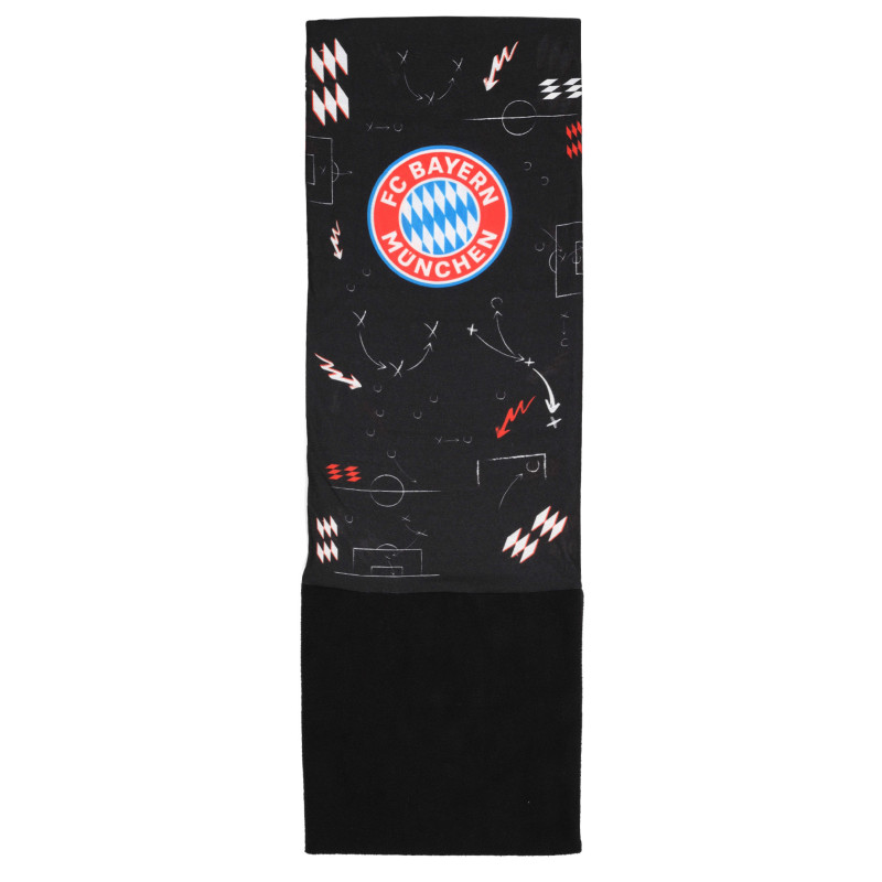 FC Bayern München Multifunktionstuch mit Fleece schwarz Erwachsene Schlauchschal | Tuch FCB