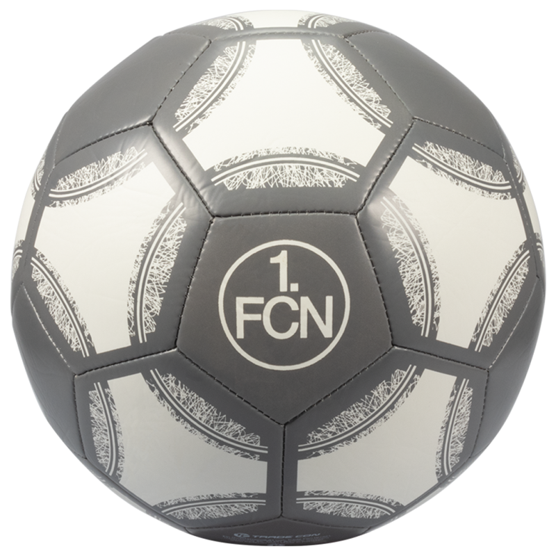 1. FC Nürnberg Fußball - Fair - Ball weiß-grau Fairtrade Gr. 5 FCN