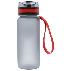 FC Bayern München Tritan Trinkflasche anthrazit-transparent | 0,65 l  Flasche | FCB
