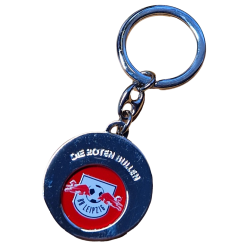 RB Leipzig Schlüsselanhänger mit Einkaufschip - Logo ROT - Anhänger Chip RBL