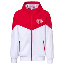 RB Leipzig Windbreaker rot-weiß Kapuzenjacke | Jacke RBL - Größe XS bis 3XL