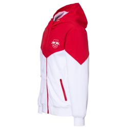 RB Leipzig Windbreaker rot-weiß Kapuzenjacke | Jacke RBL - Größe XS bis 3XL