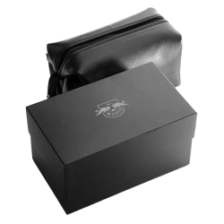 RB Leipzig Leder Kulturbeutel schwarz Waschtasche mit Geschenkbox RBL