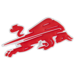 RB Leipzig PVC Magnet - Dynamischer Roter Bulle - RBL