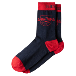 RB Leipzig Socken - Logo - 3er Set schwarz-grau-weiß RBL - diverse Größen