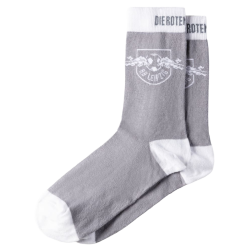RB Leipzig Socken - Logo - 3er Set schwarz-grau-weiß RBL - diverse Größen