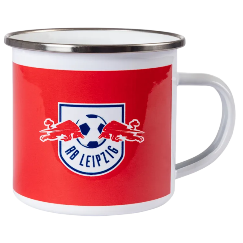 RB Leipzig Tasse - Emaille - rot-weiß Kaffeetasse | Becher RBL