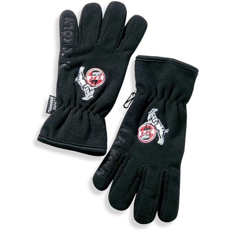1. FC Köln Fleecehandschuh schwarz - Logo farbig - Handschuhe unisex - diverse Größen
