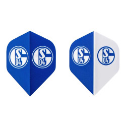 FC Schalke 04 Dartpfeil Flights 6er Set Dartflights blau-weiß S04