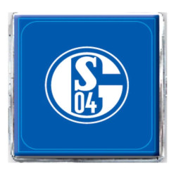 FC Schalke 04 Zigarettenetui blau-weiß | Metall Etui flach | Zigarettenbox S04
